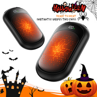 2 Pcs AI Rechargeable Portable Pocket Electric Hand Warmer, 3 Heat Levels with Digital Display, Gift for Camping, Hiking, Golf