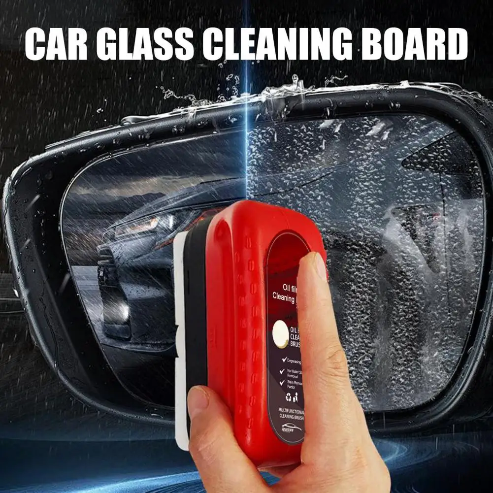 Car Glass Cleaning Board Lasting Versatile Effective Reusable Foam Sprayer Automobile Mirror Glass Cleaning Board