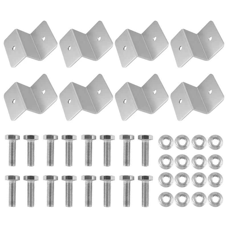 8Pcs Solar Panel Mounting Bracket Z Style Aluminum Alloy Roof Support Caravan Solar System Installation Accessories