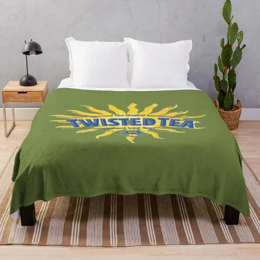

Twisted tea Throw Blanket Shaggy Furry Soft Blanket for Bedroom Living Room
