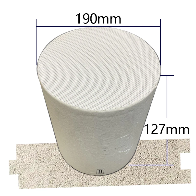 190x127mm 300CPSI Ceramic Honeycomb DPF Core For Diesel Exhaust Catalyst Muffler Inner For Carrier For Urea For Burner Control
