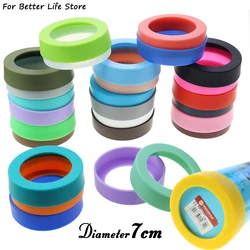 1Pcs 7CM Silicone Water Cup Gasket Anti-wear And Scratch Sleeve Insulation Bottom Protective Washable And Reusable Odorless