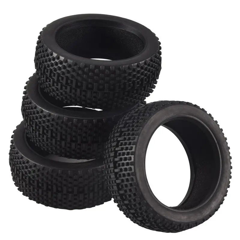 AS96-4Pcs 110Mm 1/8 RC Off-Road Buggy Car Rubber Tire Tyre For HSP Redcat Losi HPI Kyosho MP9 Hobao Hyper Upgrade Parts - view 2