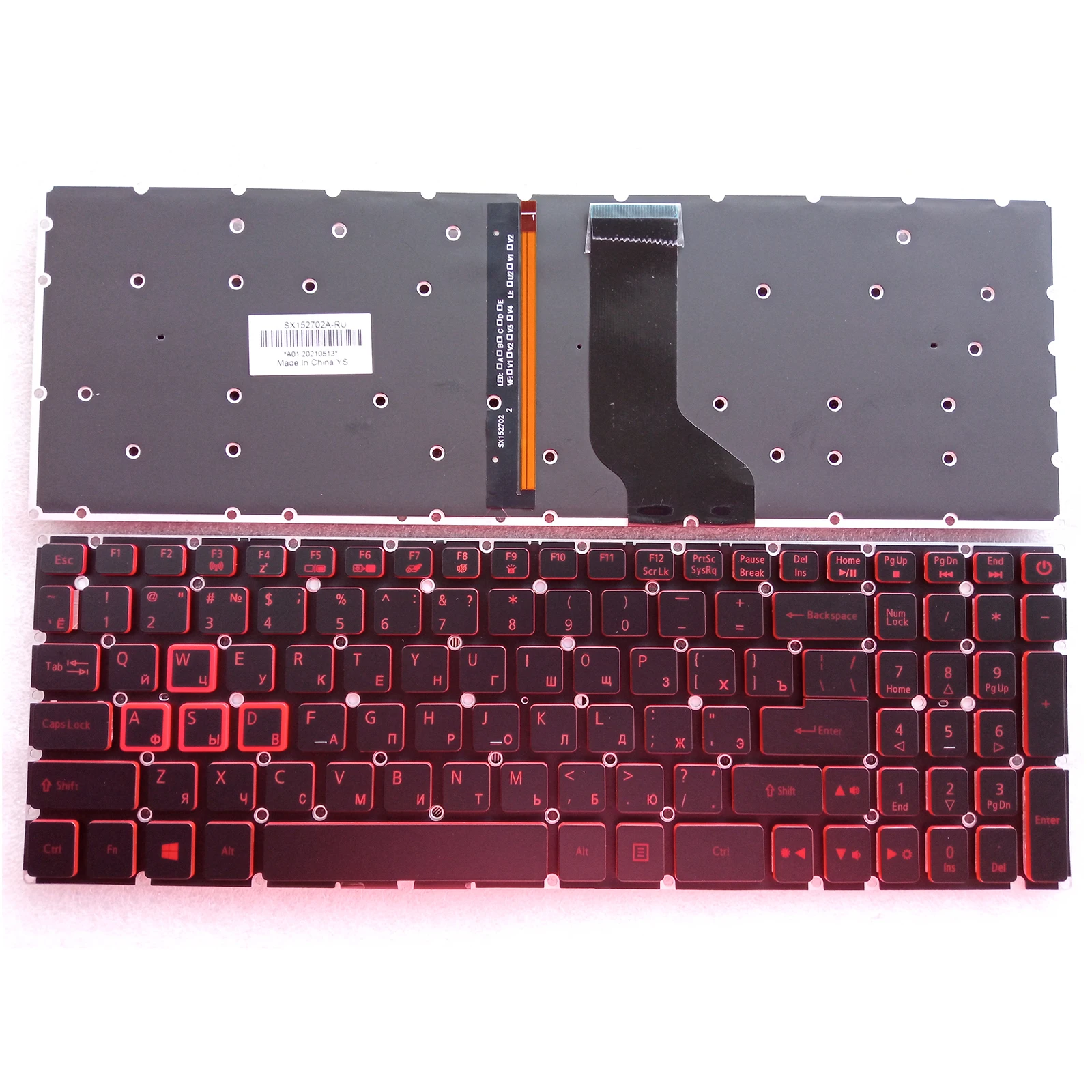 

New for Acer Aspire VX 15 VX5-591G VX5-793 Keyboard RU With Backlit Without Frame