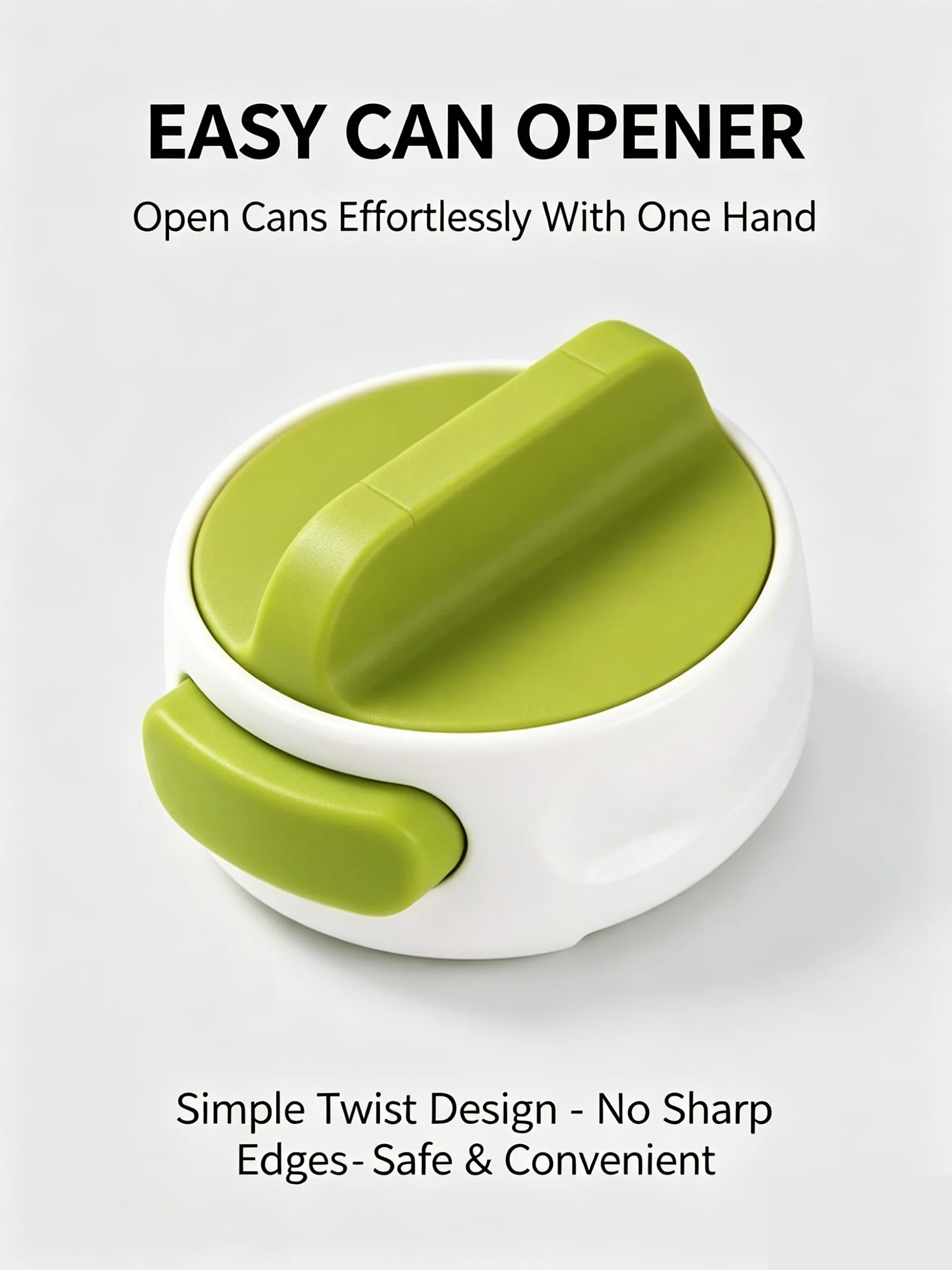 Portable Kitchen Can Opener Stainless Steel Gear Safe Smooth Edge Jar Lid Opening Tool view 5