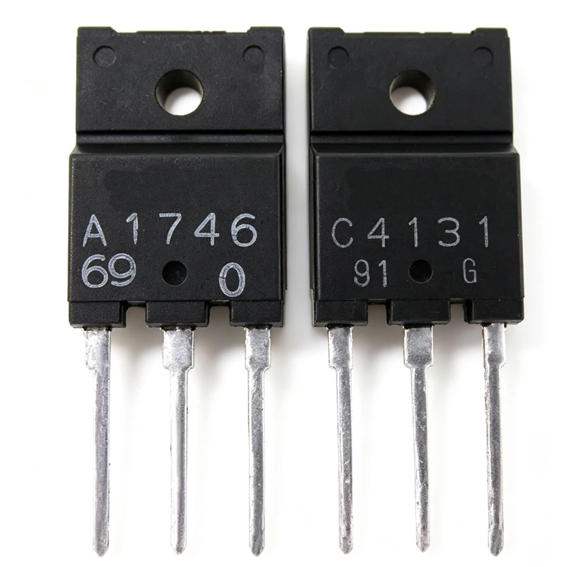 10PCS 2SA1746 2SC4131 TO-3PF A1746 C4131 Silicon PNP Power Transistors Audio Amplifier Pairing Tube