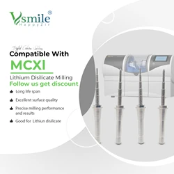 Vsmile Sirona Cerec MC XL Step 12 12S Zylinderspitzfräser zum Schleifen von Glaskeramik