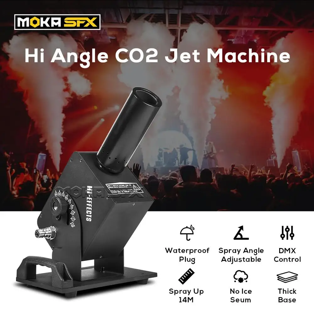 

MOKA CO2 Cannon Cryo Blaster Co2 Jet Machine Special Effects Hi Angle Co2 Cannon No Ice Seum Stage Lighting Spray 12M for Club