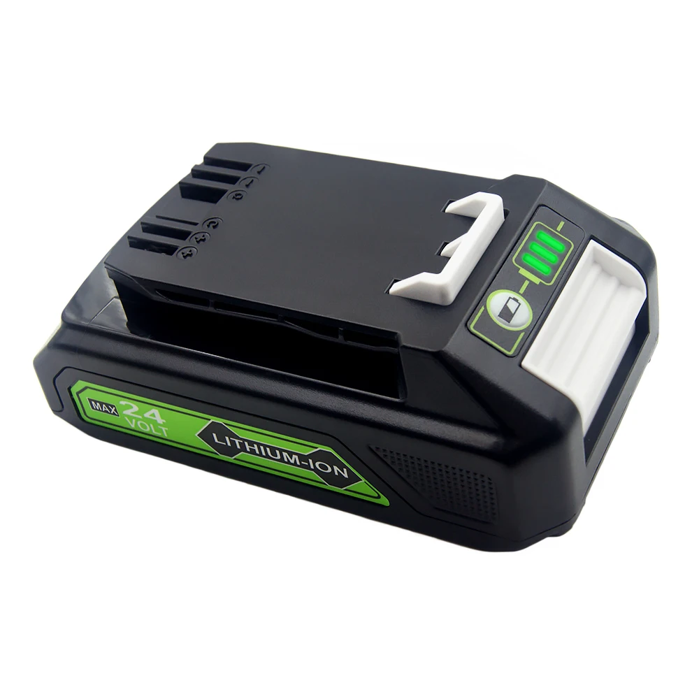 24V 8.0/4.0Ah Lithium-ion Replacement Battery G24B2 for Greenworks ALL devices of 24V tools 29842 29852 BAG708 29322 21342