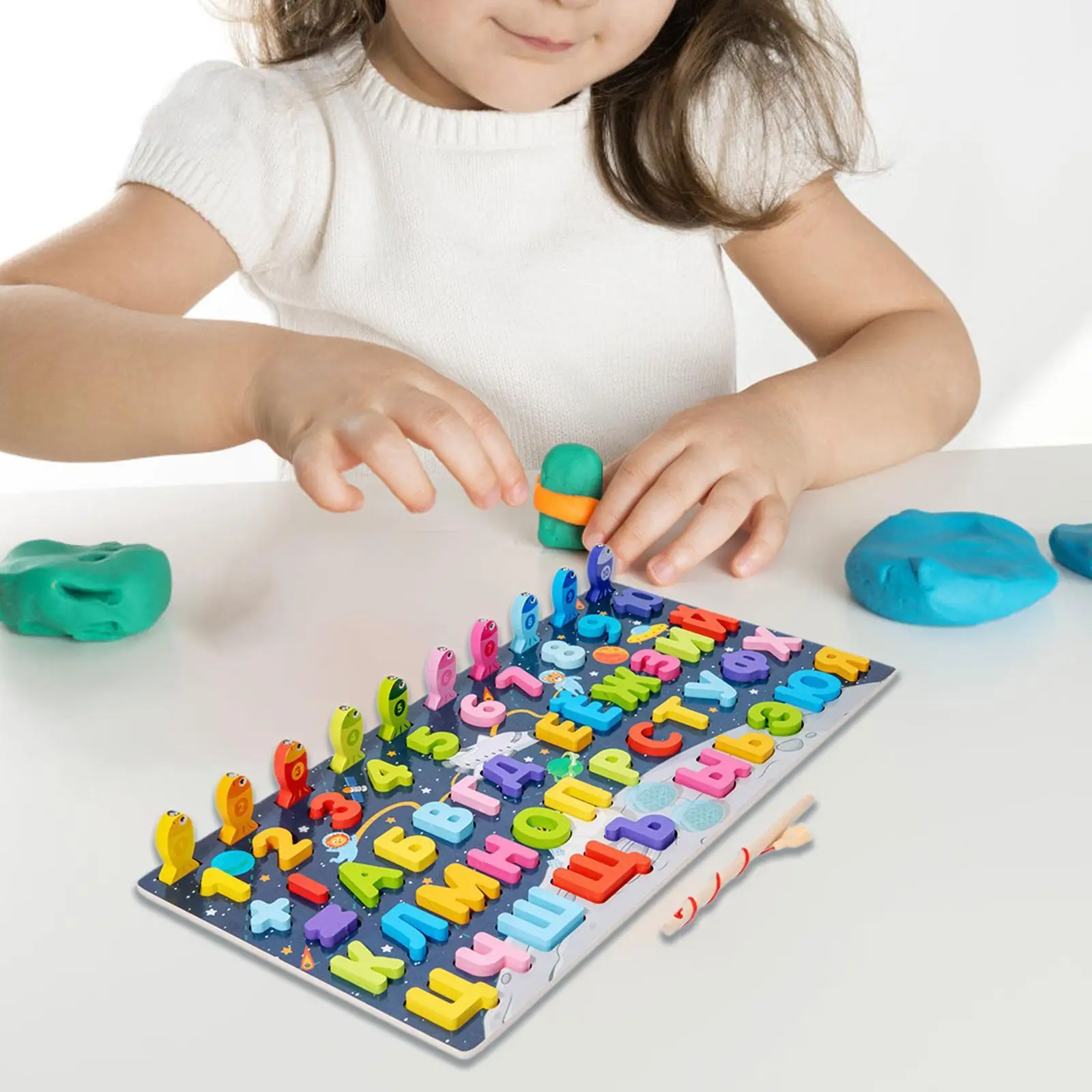 Blocos de brinquedos montessori de madeira combinando com cores para crianças meninos e meninas