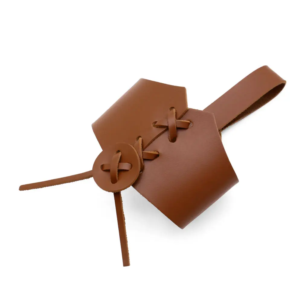 Retro Leather Horn Cup Sleeve Medieval Costume Prop Renaissance Fair Accessory Adult Role Play Party Equipment