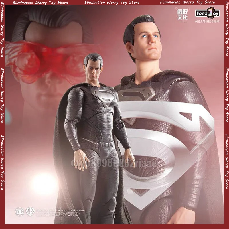 

Fondjoy Superman Film Justice League Black Superman Model Action Figures DC Comics 19cm Action Model Collectible Toys Boys Gifts