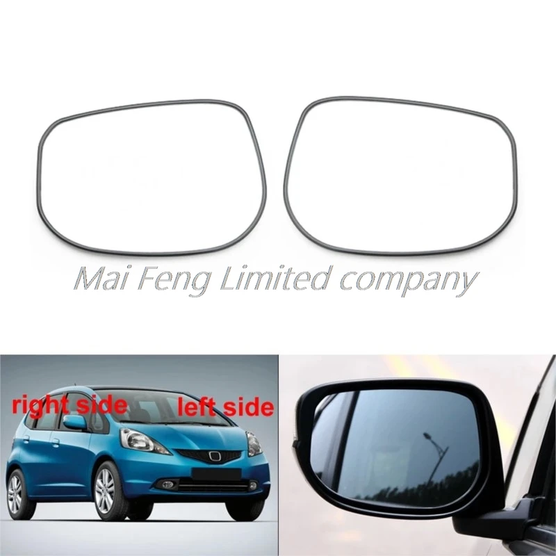 

For Honda Fit 2009 2010 2011 2012 2013 Outer Rearview Side Mirror Lens Door Wing Rear View Mirrors Glass without Heating 1PCS