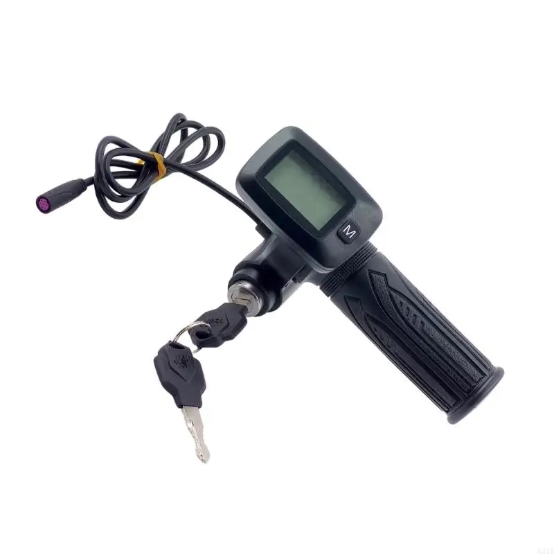   ABS Motorbike Twist Grip Restrict Highlighting LCD Screen Live Speed Monitoring And METER Manner Switching