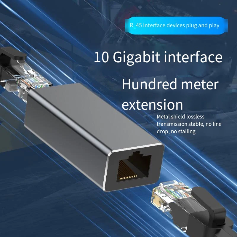 High Performance R45 Ethernet Extension High Speed ABS Transmission Cable For Cat7 For Cat 6 For Cat5e Network