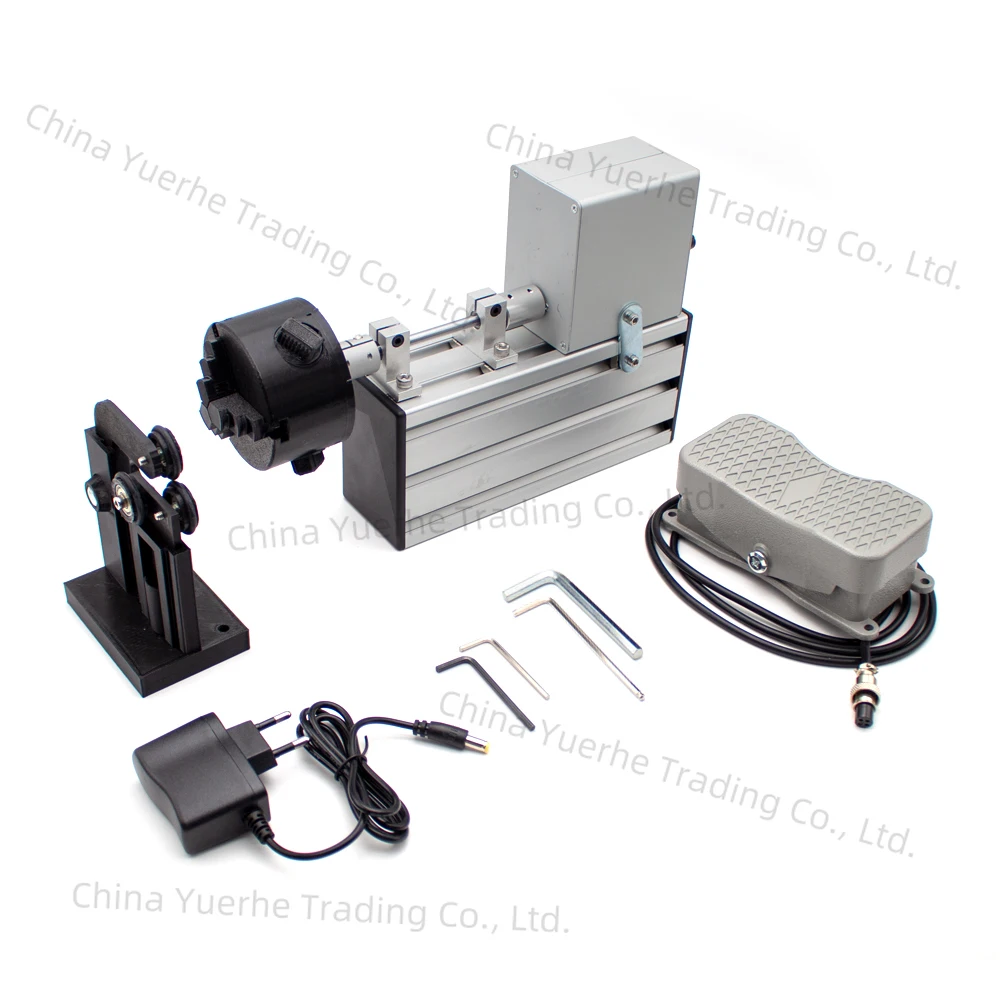 

Portable Fishing Rod Winding Machine Epoxy Resin Rotating Gluing Tool Fishing Rod Building Elctric-Drive Machine + Foot Switch