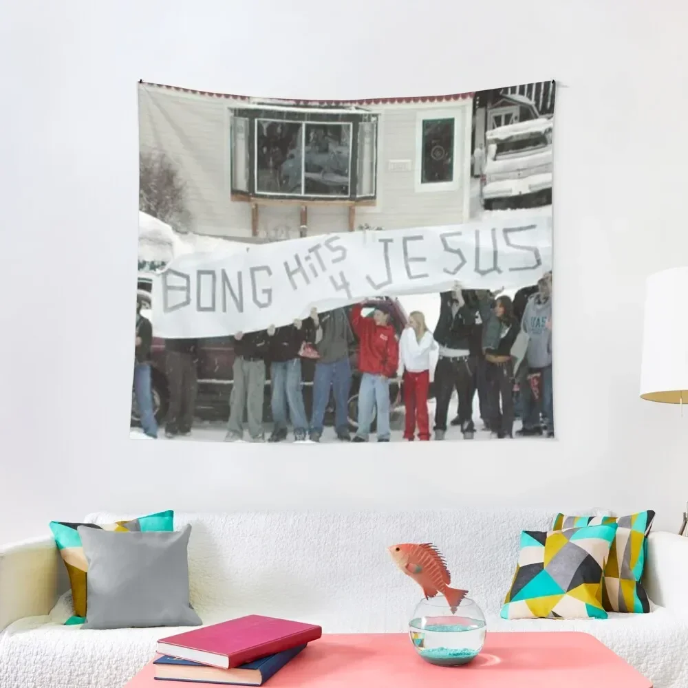 

Bong hits for Jesus Tapestry Wall Deco Bed Room Decoration Tapestry