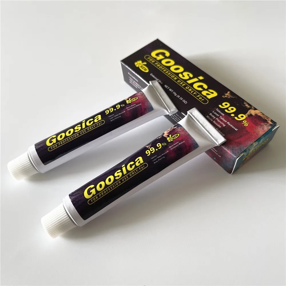 

Genuine 99.9% GOOSICA Tattoo Cream Before Piercing Microblading Eyebrow Lips Body Skin 10G