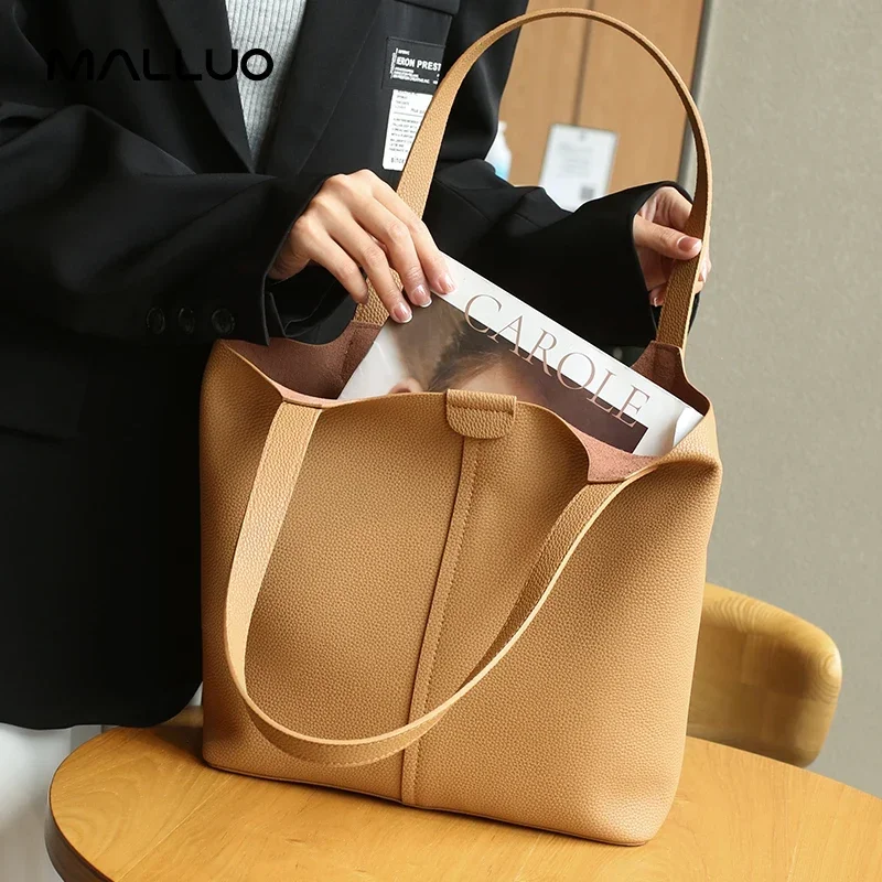 Bolsas de couro genuínas para mulheres, bolsa de ombro casual elegante, bolsa de trabalho de deslocamento para escritório, grande capacidade