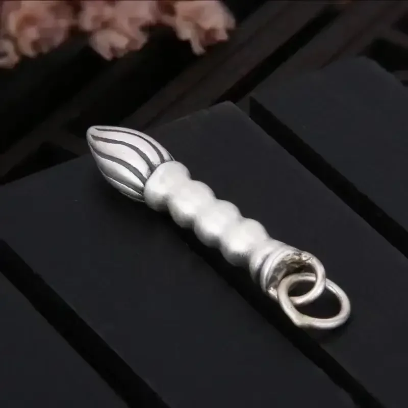 New Silver Color Wenchang Pen Retro Male To Improve Grades Carry-on Accessories Send Children Jewelry