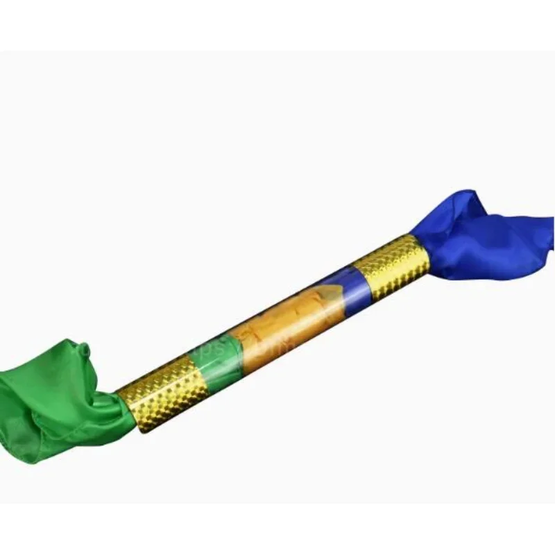 The Crystal Tube With Silk/Silk Blow PVC Tube Scarve Linking Magic Tricks Stage Illusion Accessories Props Gimmick Props