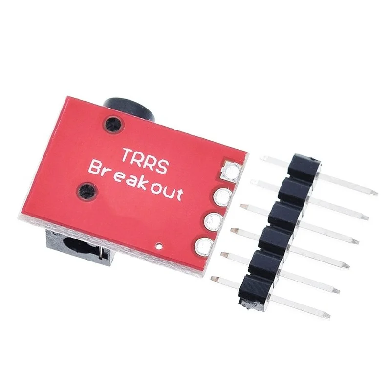 3.5Mm Jack Plug Stereo Plastik + Logam TRRS Headset Audio Socket Breakout Board Extension Connector Module 3.5Mm Jack