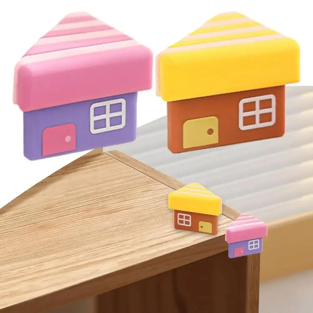 2Pcs Cartoon Table Corner Covers Babyproofing Anticollision Furniture Corner Bumper Guards House Design Corner Protectors