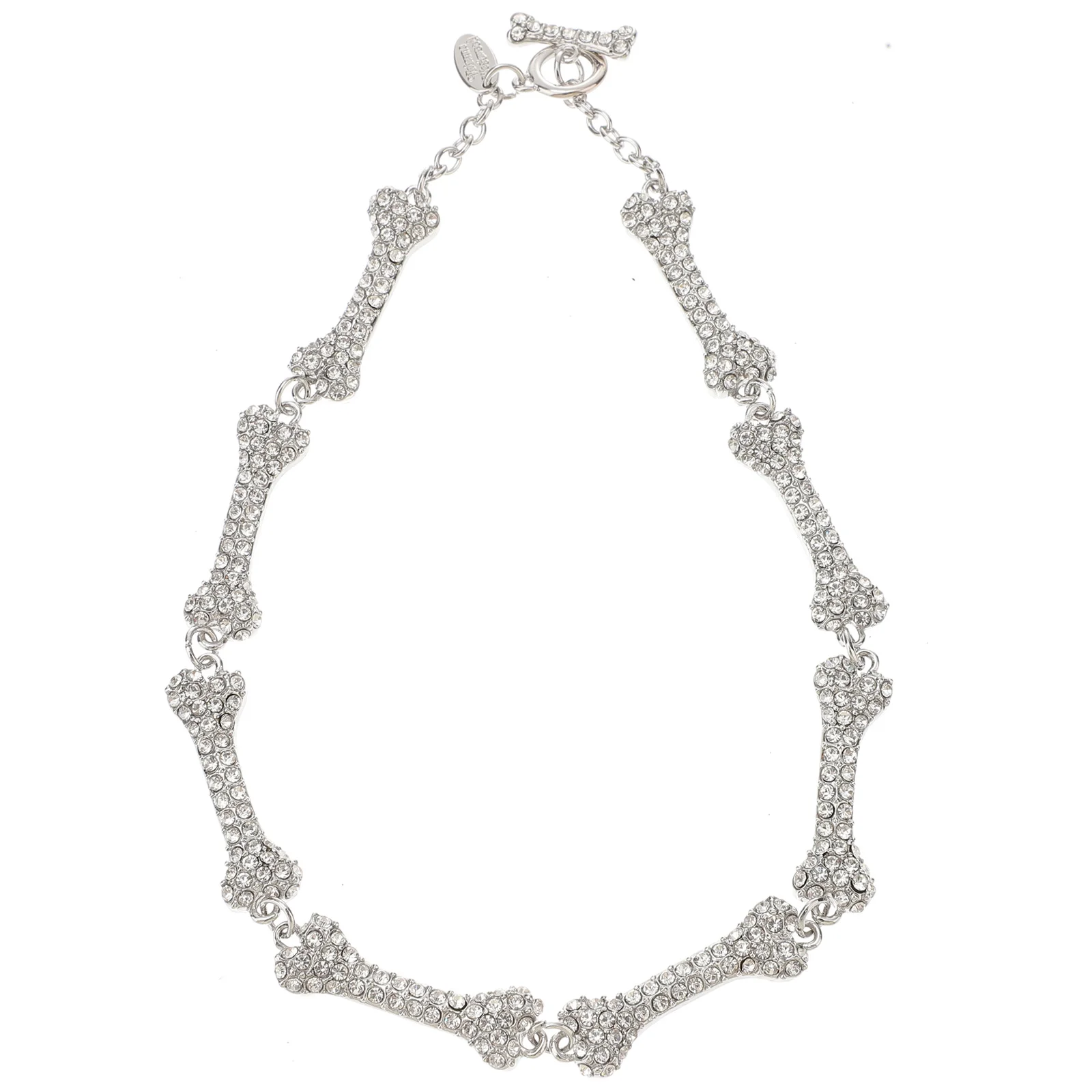 

Halloween Necklace Jewelry Bone Setting Woman Rhinestones Clavicle Chain for Girls