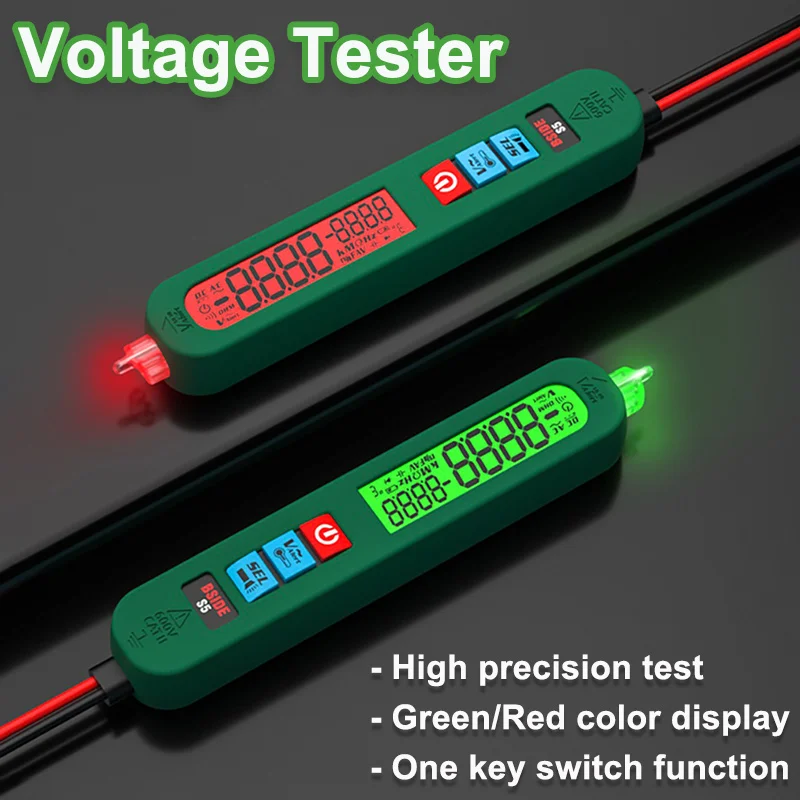 Tester napięcia Bezdotykowy inteligentny długopis elektryczny Akumulatorowy multimetr cyfrowy Detektor napięcia DC AC NCV Hz Diodowy wskaźnik na żywo