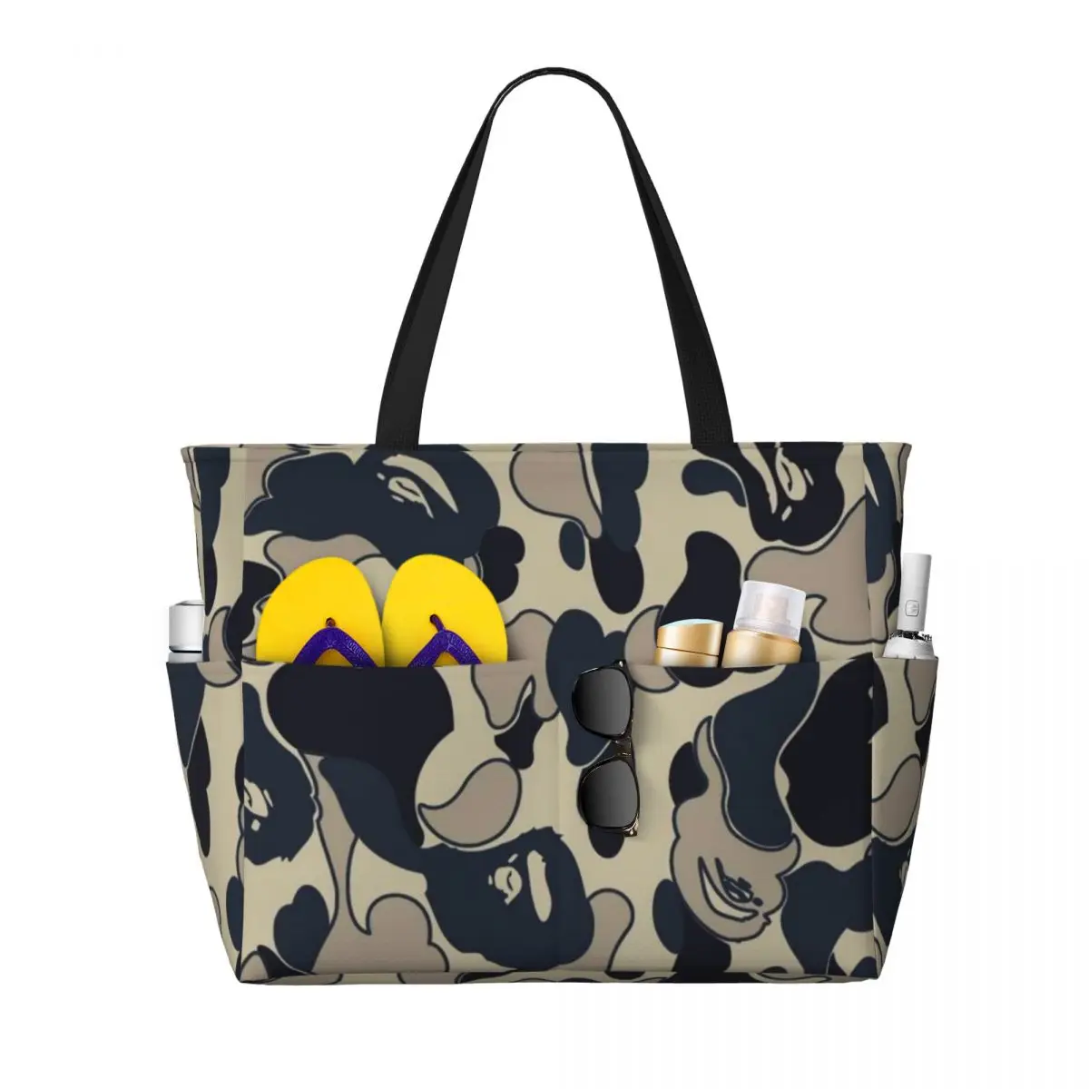 APE-Bape Large Summer Beach Bag Ideal for Beach, Travel, & Camping