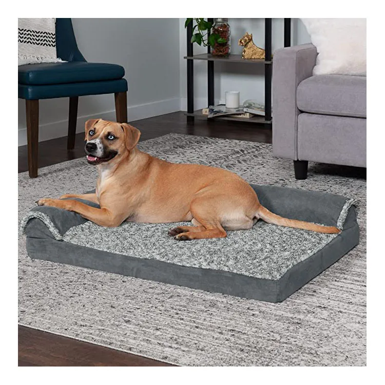 Light Grey  Cool Durable Easy to Use Solid Dog Calm Bed