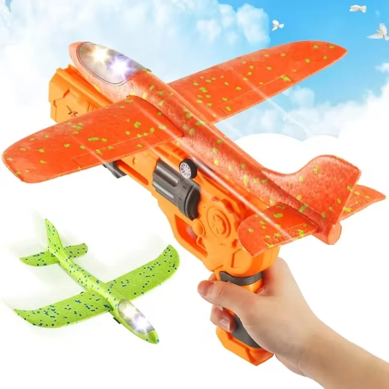 Hand Thrown Foam Aircraft Children'S Toy Boy Luminous Large Outdoor Glider Flight Model