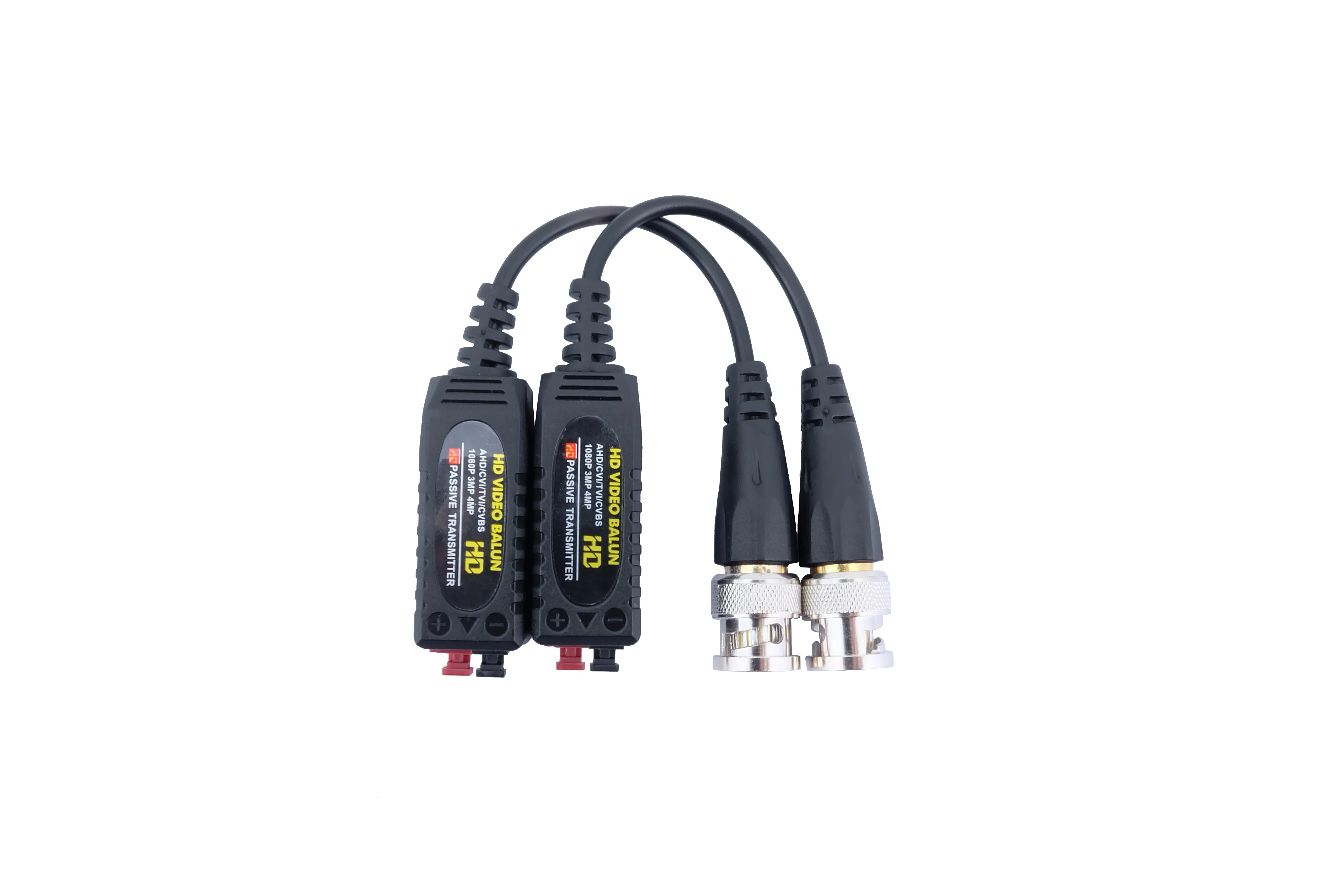 HD Passive Video Balun BNC Transceiver Cable, Twisted Pair Camera Accessories for AHD CVI TVI CVBS CCTV, 1080P 3MP 4MP