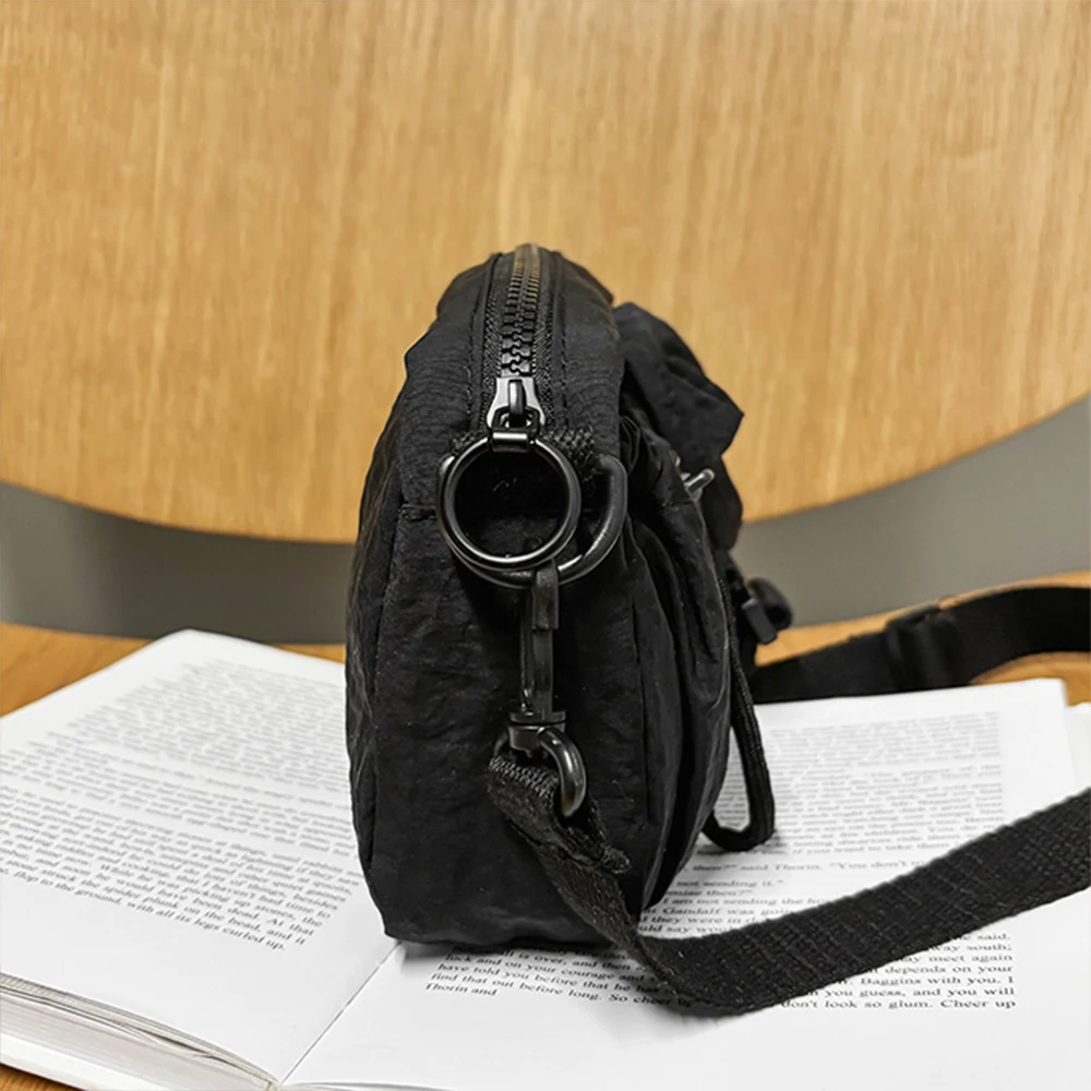Sport-Umhängetasche, Design im Arbeitsbekleidungsstil, einzelne Umhängetasche, multifunktionale leichte Brusttasche, Handytasche – Detail 5