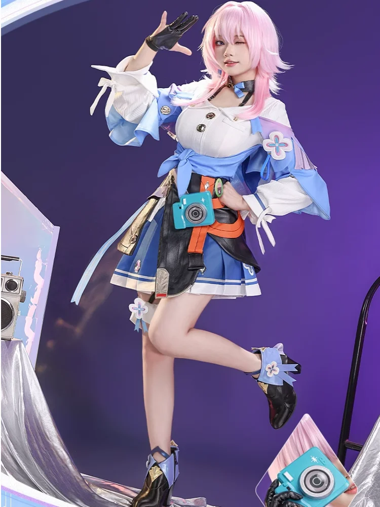 

March 7th Cosplay Costume Game Honkai: Star Rail Anime Sanyueqi Lovely Outfit Role Play Clothing Halloween Party Suit Pre-sale