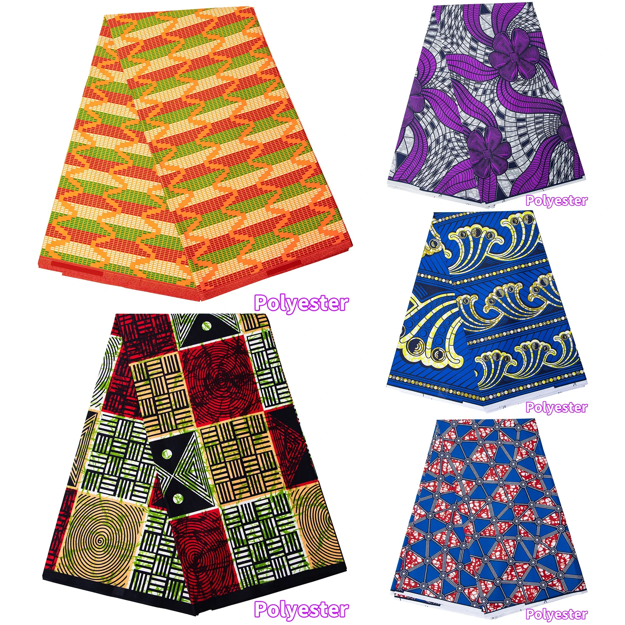 

Ankara African Print Fabric Batik mudcloth Wax Fabric DIY Sewing Patchwork Wedding Dress Craft Polyester High Quality Tissu B-1
