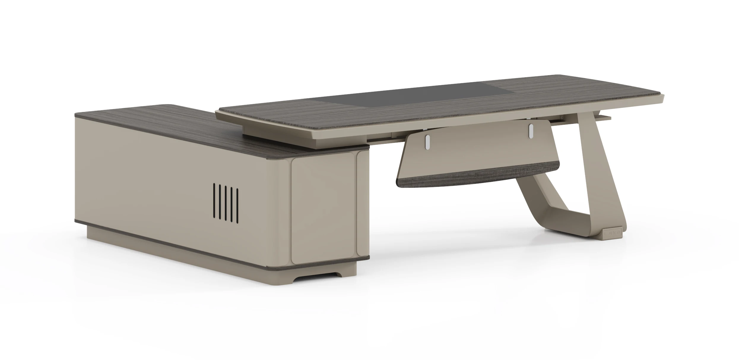 

*Simple Modern Luxury Executive Boss Desk with Single Light Office Furniture Chair Combination President's Computer Desk