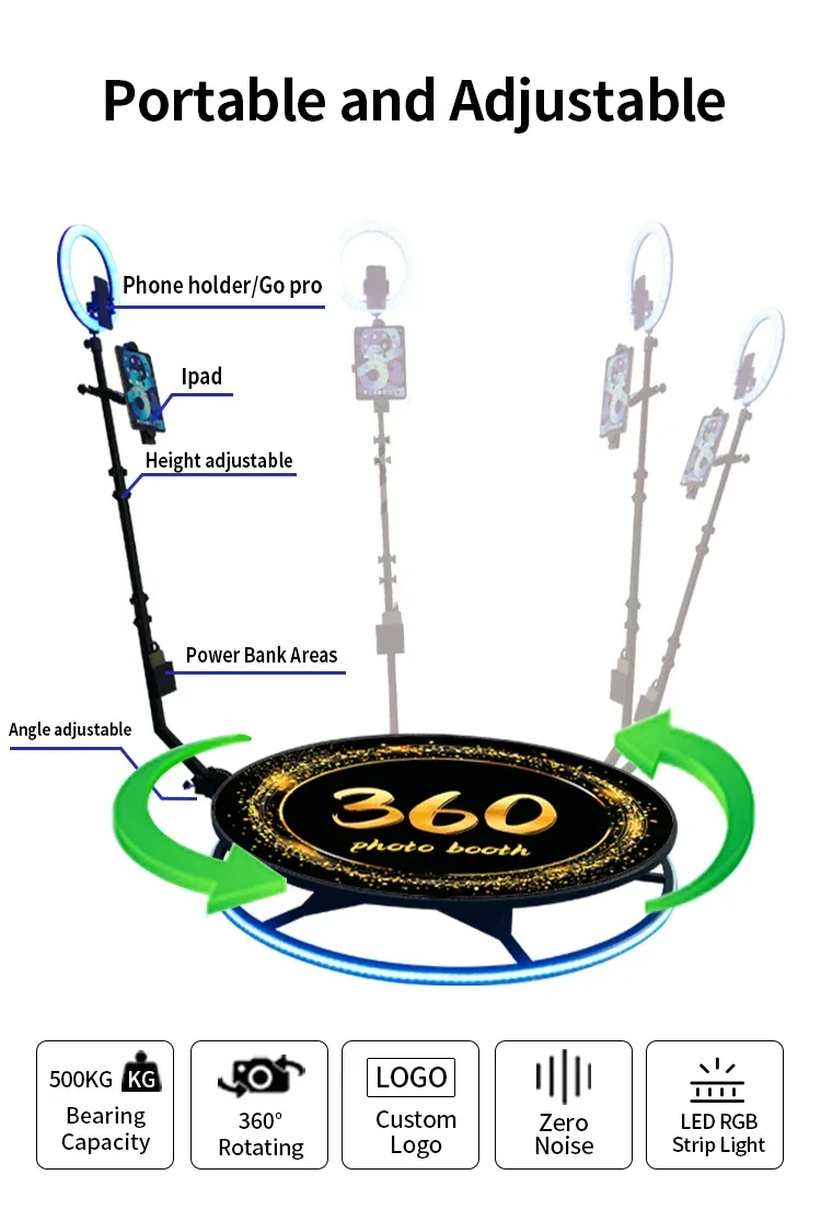360度調整可能なフォトブースキオスク,商業デザイン,新品,2023