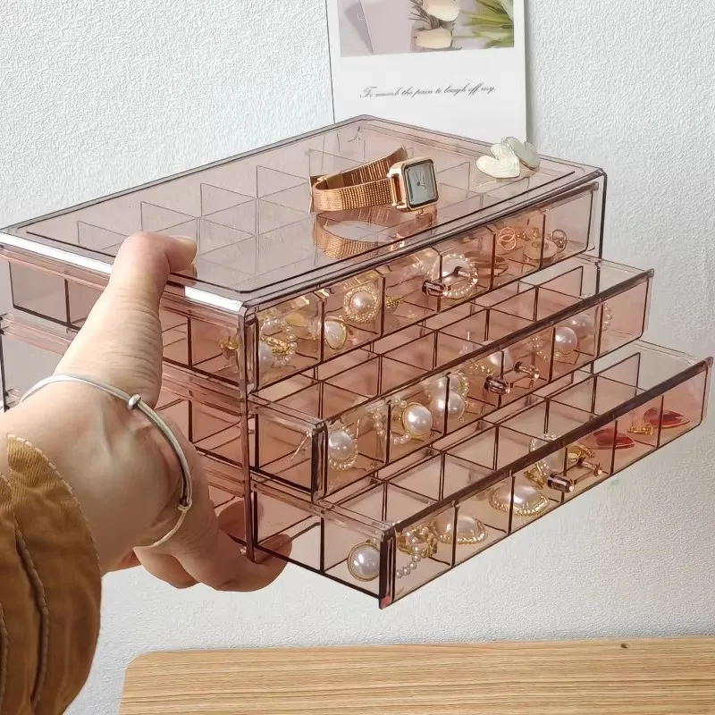 

Прозрачный ящик, прозрачная шкатулка для драгоценностей, большая емкость, кольцо, серьги, ожерелье, акриловая шкатулка для сортировки ювелирных изделий, органайзер для шкатулки для драгоценностей