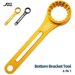 Universal Wrench Hollow 185g Repair Tool Bike Six-in-one Axle Wrench Crankset Bb Axle Removal And Installation Tool