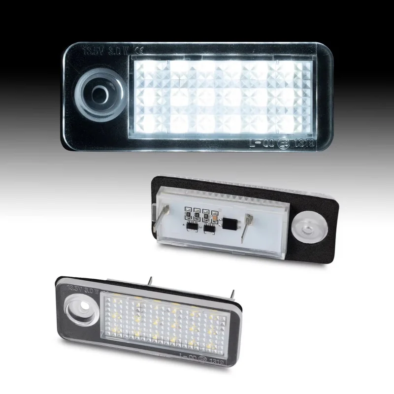 

For Audi RS6/RS6 Plus 2003 2004 2005 2pcs White Led License Plate Lights Car Rear Tail Lamps For Audi A6 C5 B4 Avant Wagon