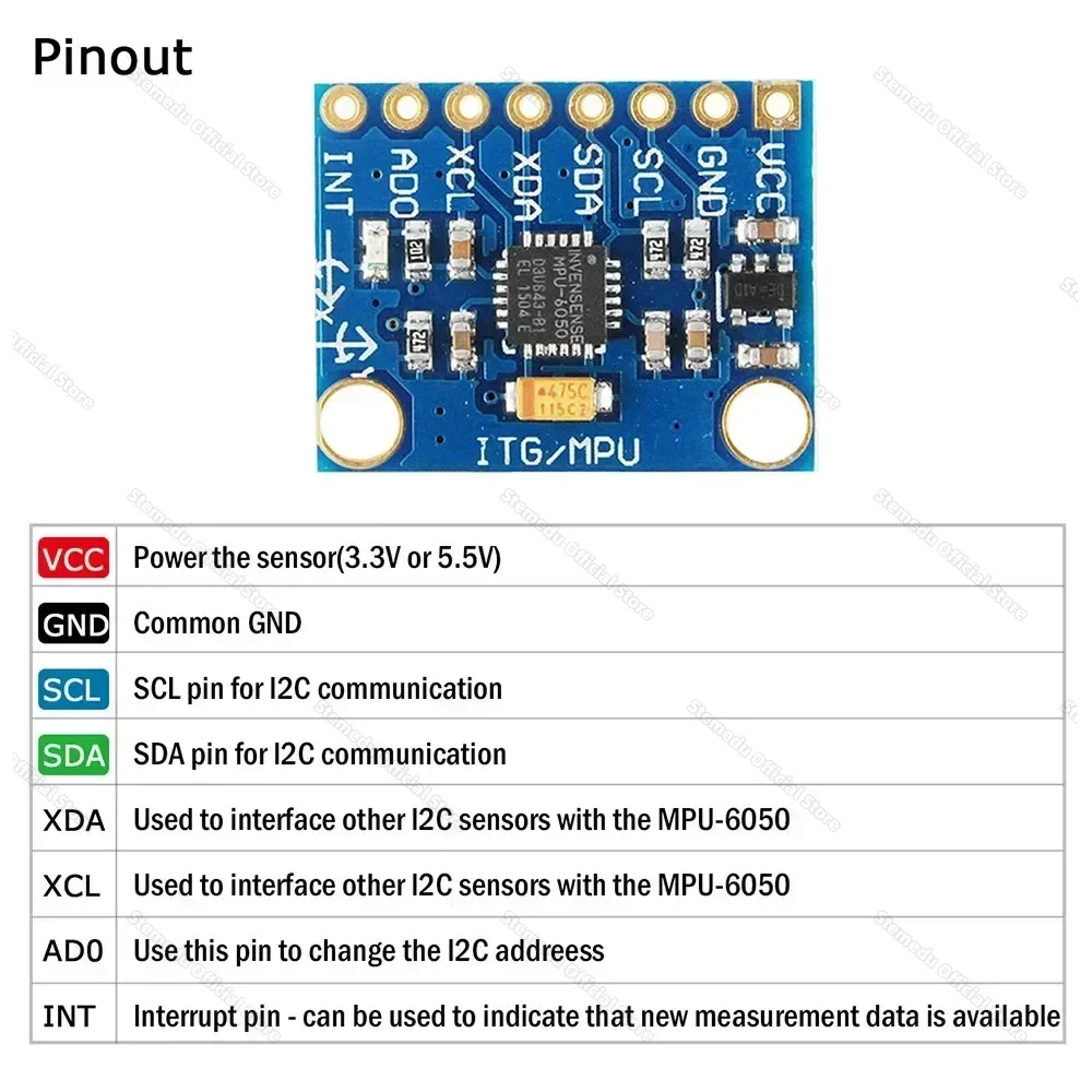 Módulo de Sensores de Giroscóp - Accelerometer Mpu6050 avaliação e preço