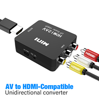 High speed 1080P RCA AV To HDMI HD to AV Composite Adapter Converter AV2HD Audio Video Cable CVBS AV Adapter with USB Cable