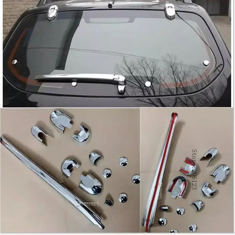 ABS Chrome pokrywa wycieraczki tylnej szyby tapicerka dla Hyundai Tucson 2004 2005 2006 2007 2008 2009