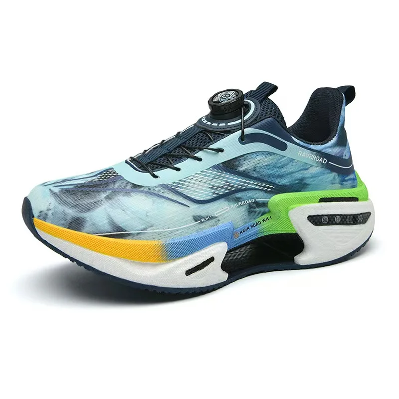 Zapatillas deportivas especiales con placa de carbono para correr, zapatillas deportivas antideslizantes cómodas y transpirables con cojín de aire para maratón para hombre y mujer