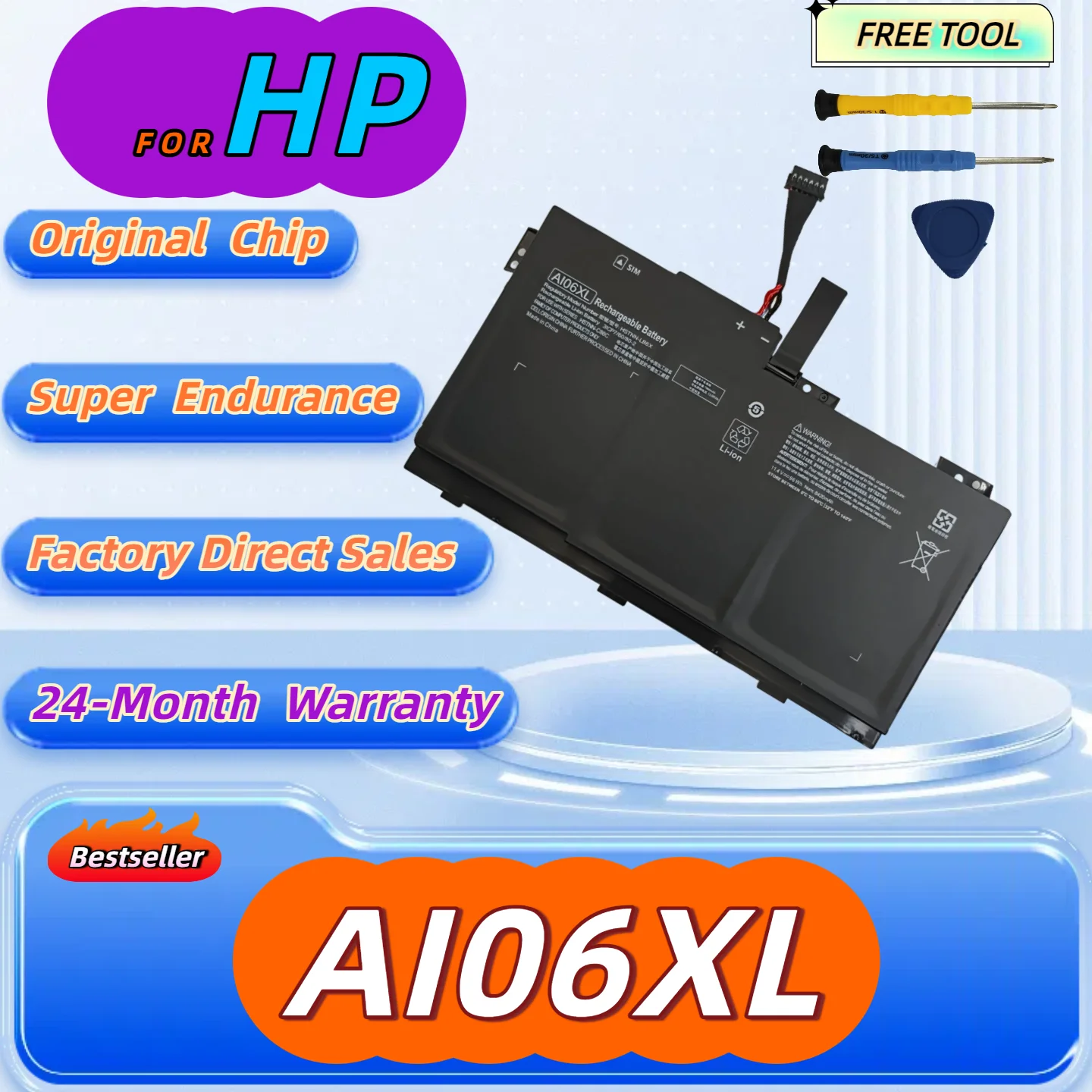 

AI06XL Laptop Battery For HP ZBook 17 G3 Series HSTNN-LB6X HSTNN-C86C 808397-421 808451-001 808451-002 Free Tool+24M Warranty
