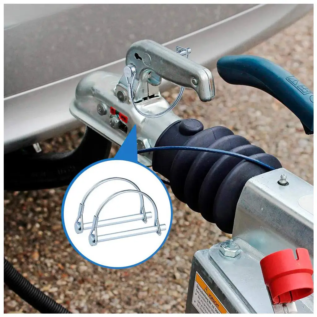 

Trailer Coupler lock , Dia 1/4 Inch Shaft Locking Pin for Trailer Hitches Couplers Towing 50mm 2 Inch Long