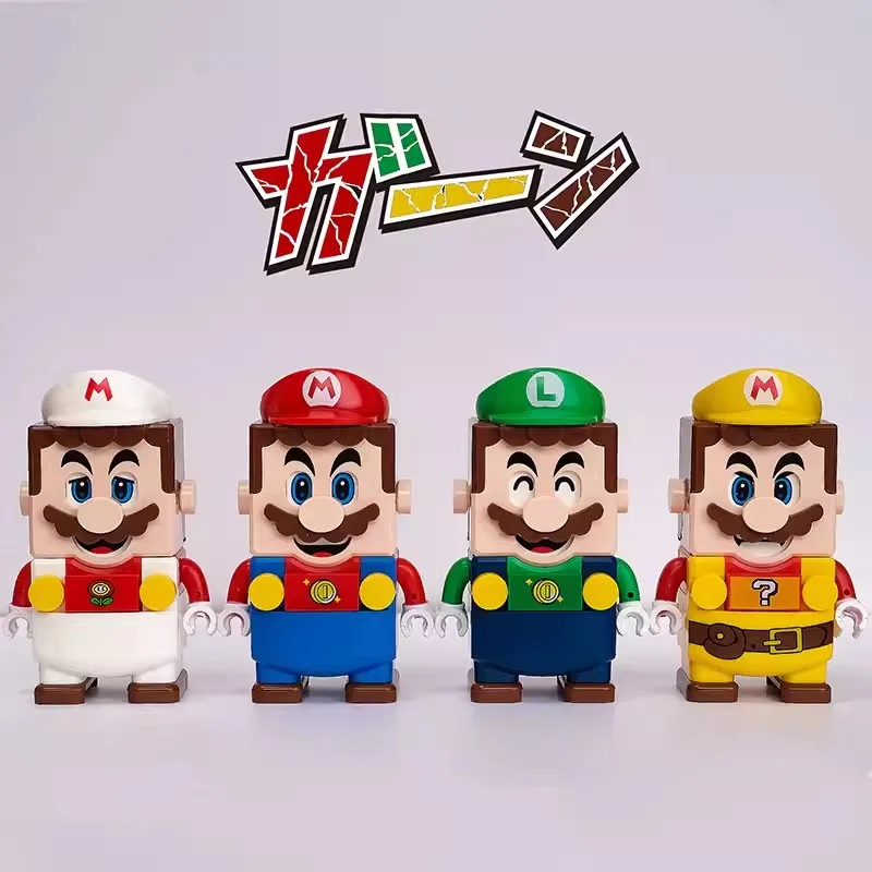 Compatible 71363 Super Mario Bros Desert Pokey Expansion Set Building Blocks Mini Action Figure Toys