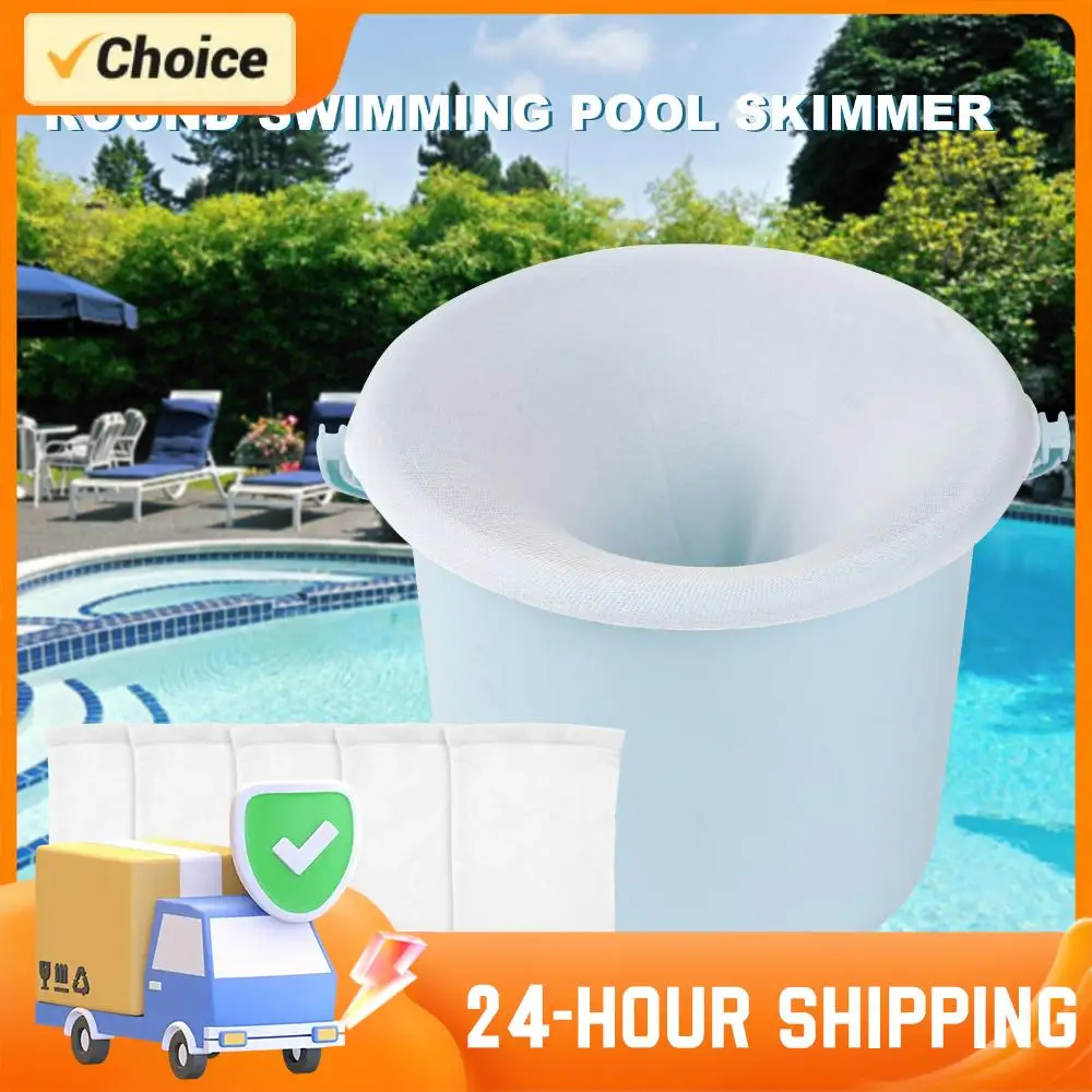 5-100 Stück Reinigungsfilter-Aufbewahrungssocken für Pool-Skimmer, Nylon-Schwimmbadfilter-Socken für Körbe und Skimmer, weiß, Poolzubehör