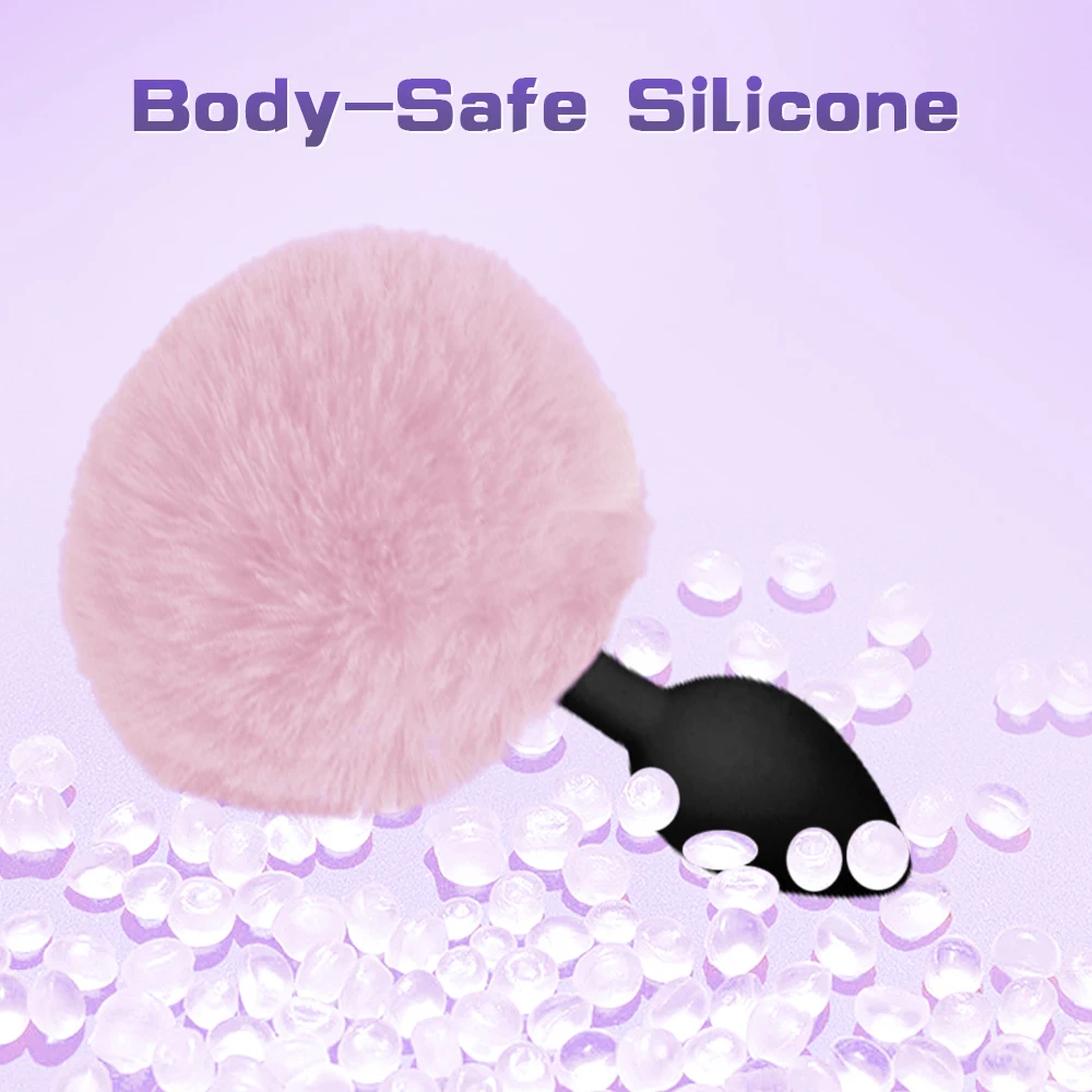 المكونات الشرج ذيل أرنب دور اللعب Bdsm سيليكون جهاز تدليك للبروستاتا بعقب المكونات سيليكون الأرنب الذيل الجنس لعب للنساء الرجال مثلي الجنس